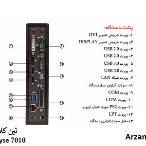پورت های پشتی تین کلاینت دل وایز 7010