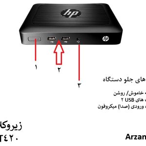 پورت های جلویی دستگاه t420