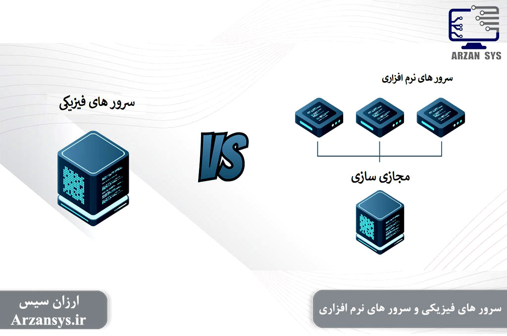 سرور های فیزیکی سرور های غیر فیزیکی